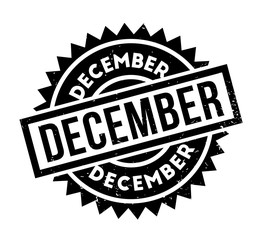 December rubber stamp. Grunge design with dust scratches. Effects can be easily removed for a clean, crisp look. Color is easily changed.