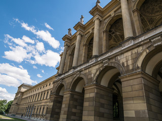The old buildings in city Munich, Germany