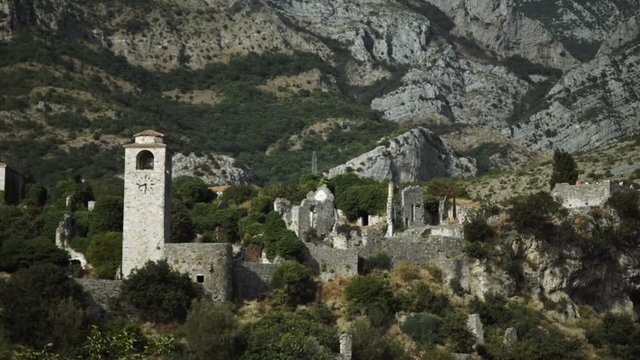 castle old town ruins landscape europe
