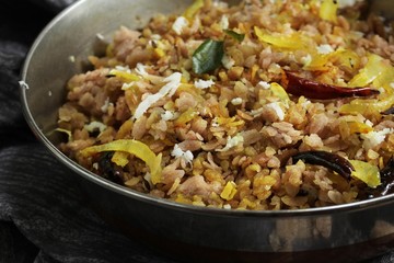 Brown Poha Upma / South Indian Breakfast