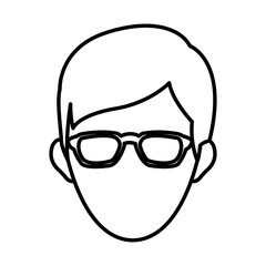 Businessman avatar cartoon icon vector illustration graphic design