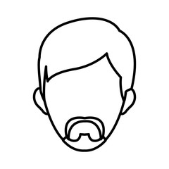 Businessman avatar cartoon icon vector illustration graphic design
