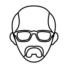 Businessman avatar cartoon icon vector illustration graphic design