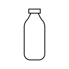 Empty glass bottle icon vector illustration graphic design