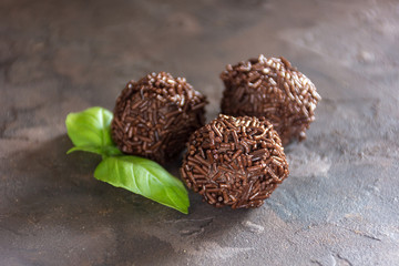 Truffles chocolate made in home