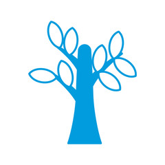 Tree eco symbol icon vector illustration graphic design