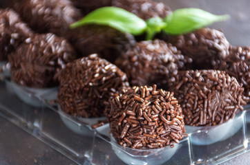 Truffles chocolate made in home