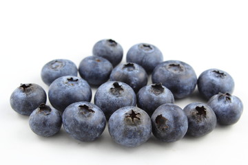 fresh blueberry fruits isolated on a white background