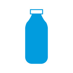 Empty glass bottle icon vector illustration graphic design