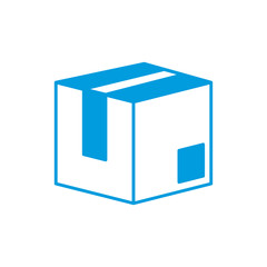 Cardboard box isolated icon vector illustration graphic design
