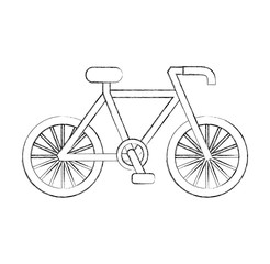 bicycle transport ecology vehicle traditional vector illustration