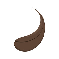 Obraz na płótnie Canvas coffee drop icon over white background vector illustration