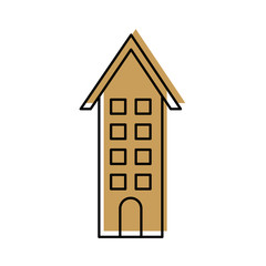 church building christian religion architecture vector illustration