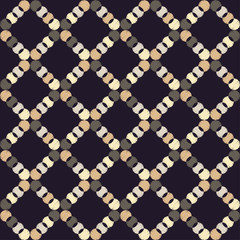 Ethnic boho seamless pattern. Embroidery on fabric. Scribble texture. Retro motif. Textile rapport.