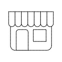 building store market exterior shopping concept vector illustration