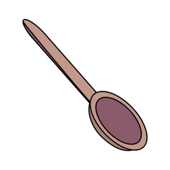 spoon icon over white background vector illustration