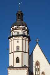 Fototapeta na wymiar Leipzig - Turm der Thomaskirche, Deutschland