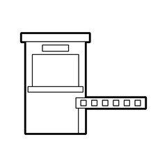 parking payment station access control concept vector illustration
