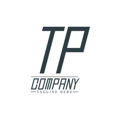 Initial Letter TP Design Logo Template