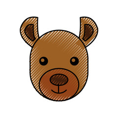 cute cartoon hyena wild animal image vector illustration