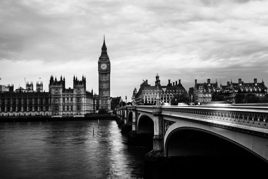 Fototapeta Sunset over the city of London, UK