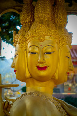 Fototapeta premium Statues at Ten Thousand Buddhas Monastery in Sha Tin, Hong Kong, China.