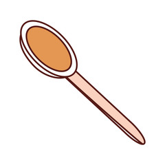 spoon icon over white background vector illustration