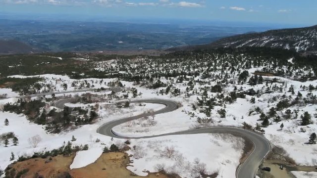 春の蔵王エコーライン