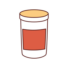 bottle icon over white background colorful design vector illustration