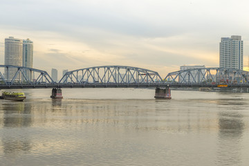 Krungthon Bridge in Bangkok city Thailand