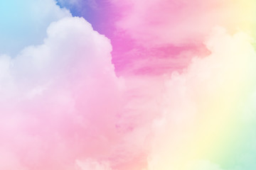 sun and cloud background with a pastel colored

