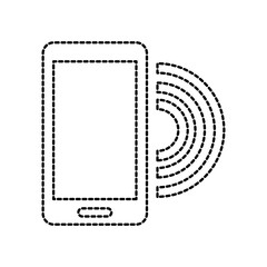 smartphone technology wifi internet online vector illustration