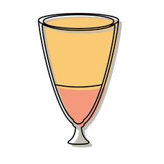 coffee drink icon over white background colorful design vector illustration