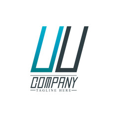 Initial Letter UU Design Logo Template