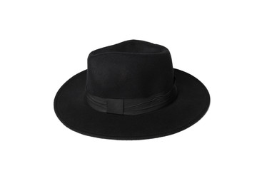fedora hat isolated on white