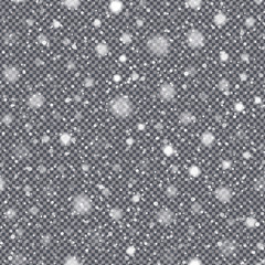 Falling Christmas Shining transparent beautiful snow isolated on transparent background. Snowflakes, snowfall.