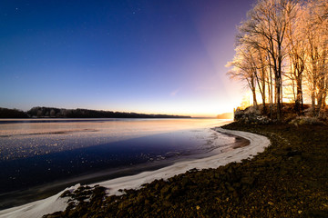 night sky with stars and milky way