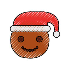 gingerman homemade christmas gingerbread cookie style vector illustration
