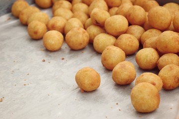 fried sweet potato at street food