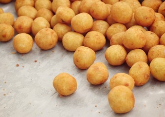 fried sweet potato at street food