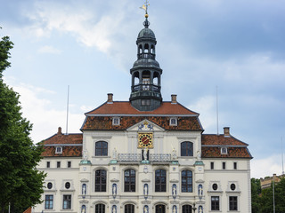Obraz premium rathaus, marktplatz, lüneburg,hansestadt, niedersachsen, deutschland