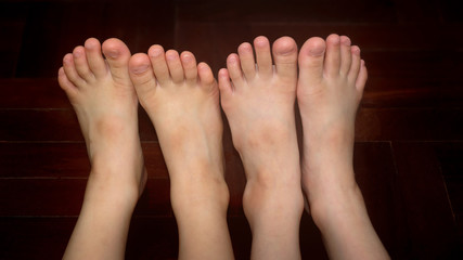 Fototapeta premium Children's Feet