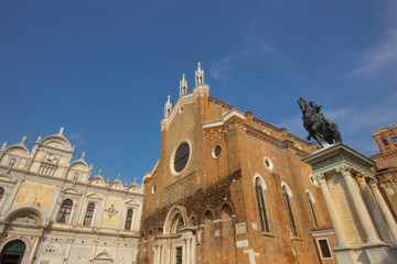 Fototapeta na wymiar Basilica dei Santi Giovanni e Paolo a Venezia