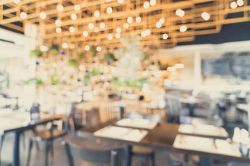 Fototapeta na wymiar abstract blur and defocused in restaurant