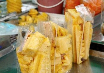 pineapple on street food