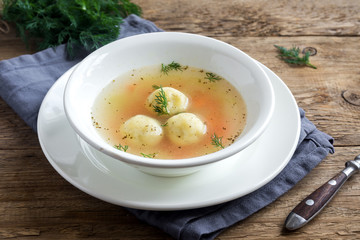 Matzoh ball soup