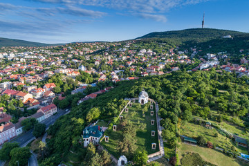 Bird eye view of Pecs, Hungary