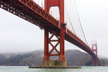 The Golden Gate Bridge as seen from Fort Point. San Francisco, California