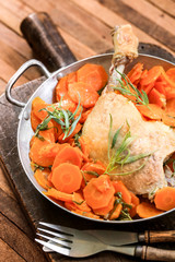 cuisse de canard carottes et estragon 1