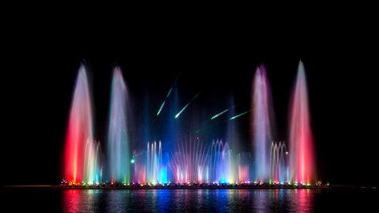 Colorful of fountain.